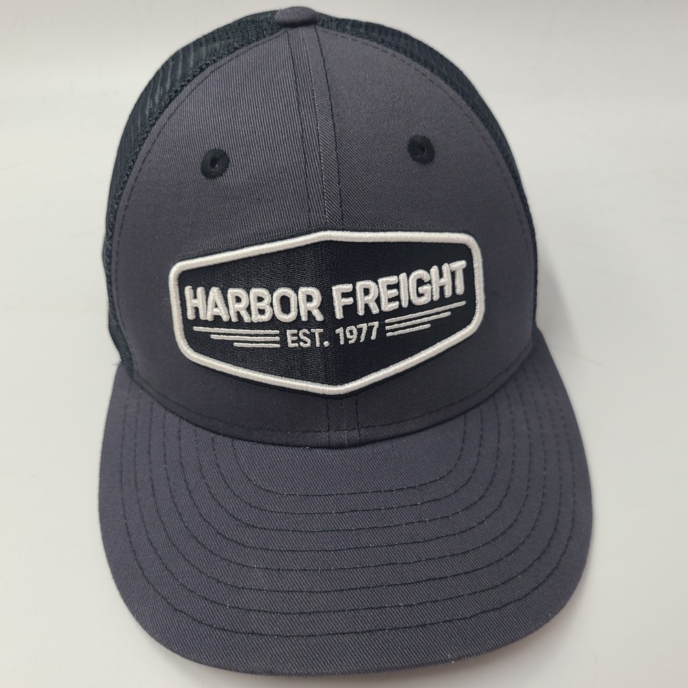 Harbor Freight Hat Snapback Trucker‎ Mesh Gray Tools Hardware Store Workwear Men